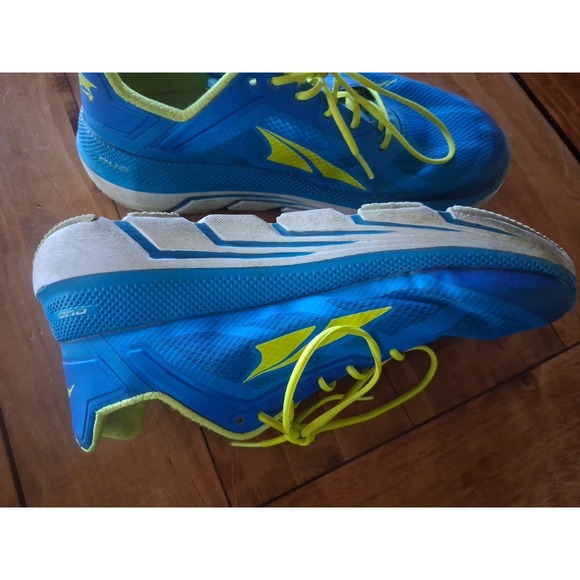 Altra Womens Duo Blue Yellow Road Running Shoes Lace Up Low Top Sz 9.5 - Picture 3 of 9